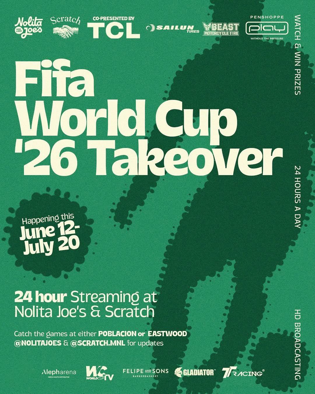 World Cup takeover event at Scratch